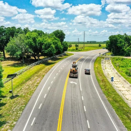 Road corridor mapped for road linework generation