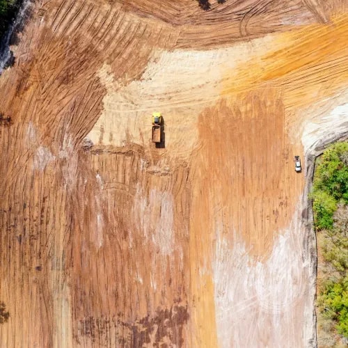 Topographic survey model of terrain elevation