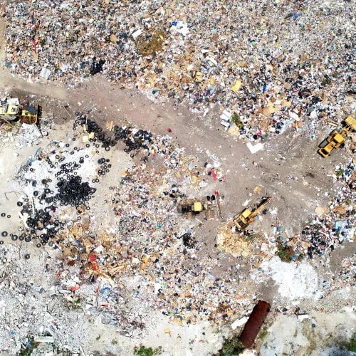 Aerial survey for landfill and recycling site monitoring