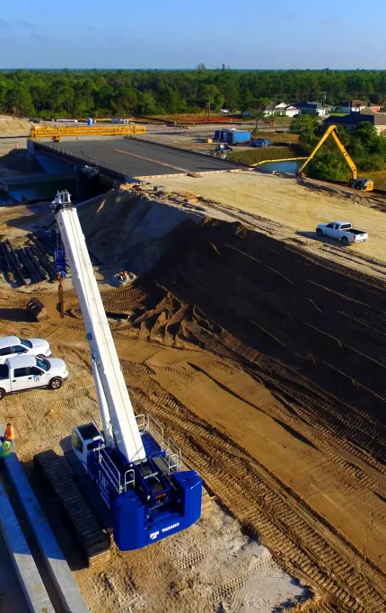 Topographic map used in civil engineering projects