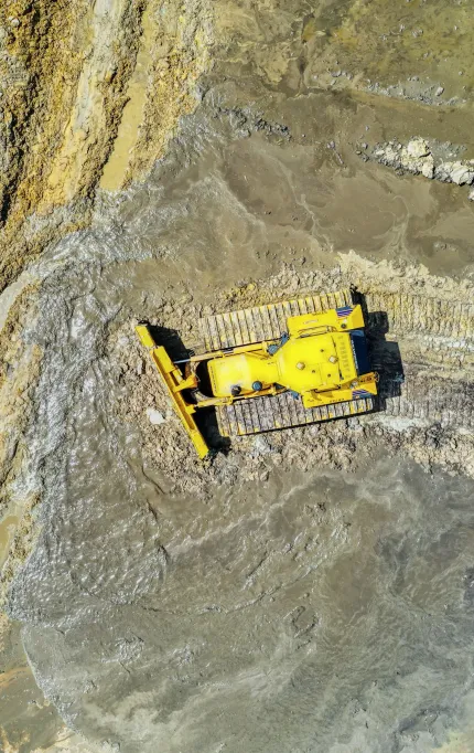 Earthwork analysis showing cut and fill areas