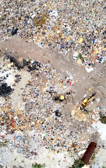 Aerial survey for landfill and recycling site monitoring